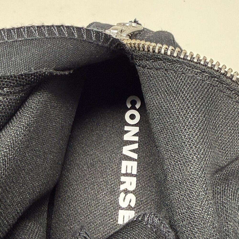 Converse XXHI Knee High Sneakers Mens 13 Triple Black Back Zipper Skater Punk - Picture 11 of 14